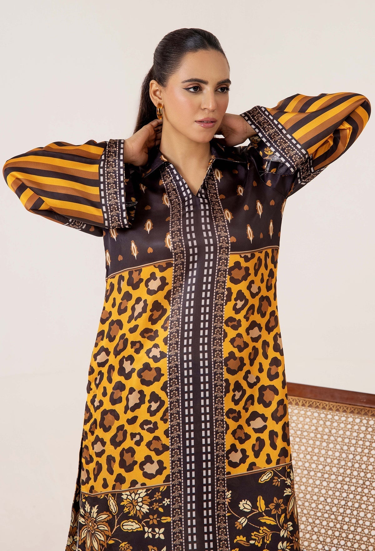 Gul Ahmed YOLO Digital Printed Co-Ords Set (Shirt & Trouser)