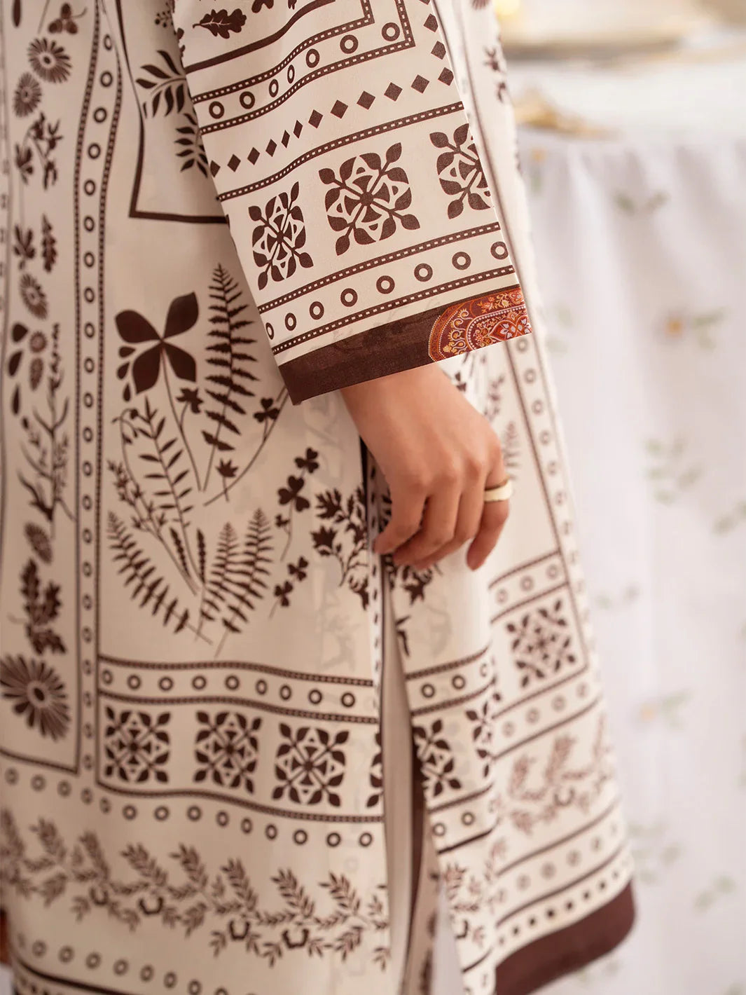 MAHNUR Digital Printed Co-Ords Set (Shirt & Trouser)