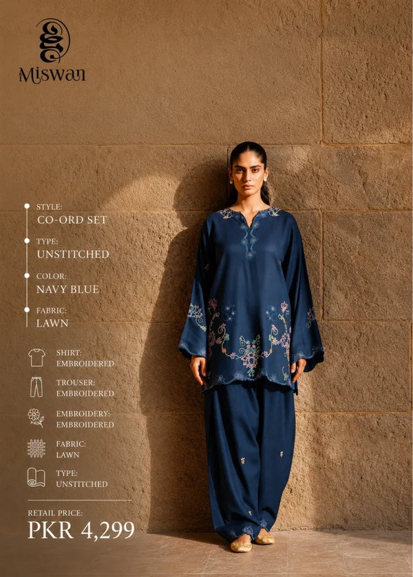 Miswan Embroidered Co-Ord Set