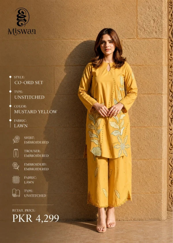 Miswan Embroidered Co-Ord Set