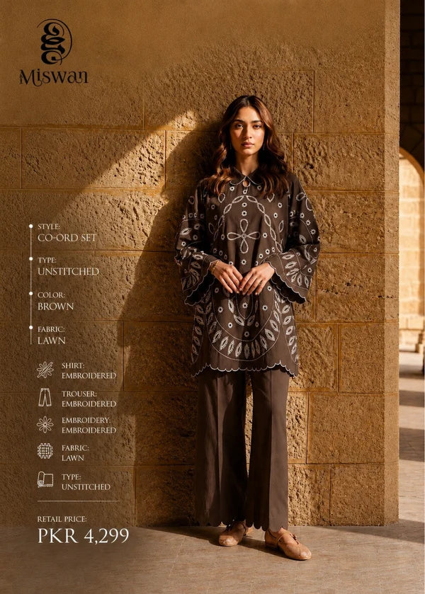 Miswan Embroidered Co-Ord Set