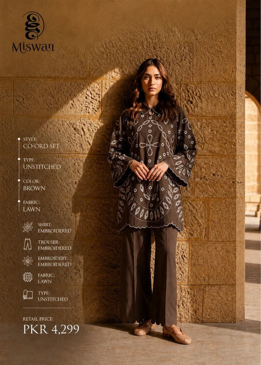 Miswan Embroidered Co-Ord Set