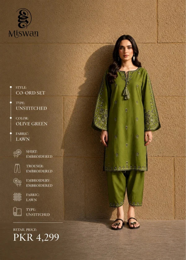 Miswan Embroidered Co-Ord Set