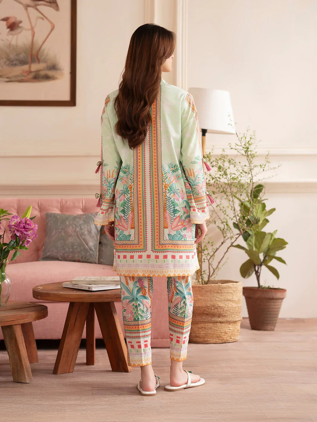 MAHNUR Digital Printed Co-Ords Set (Shirt & Trouser)