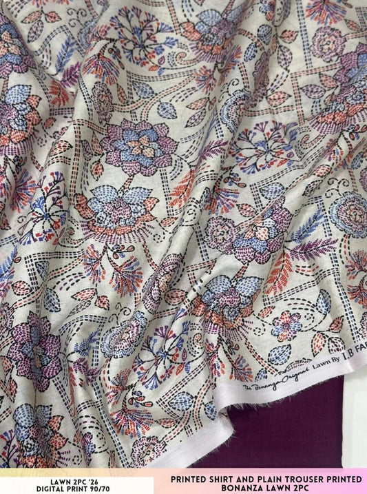 Bonanza Satrangi Lawn 2pc