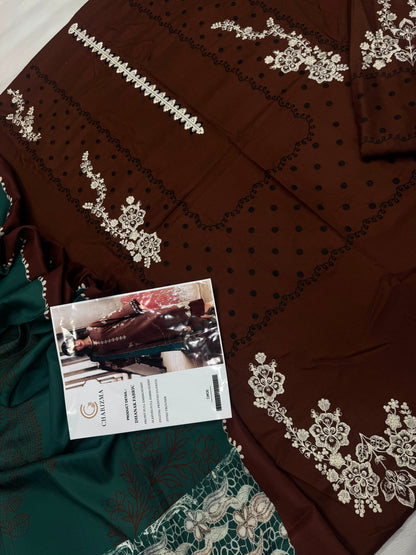 Dhanak 3PC – Heavy Embroidered Collection