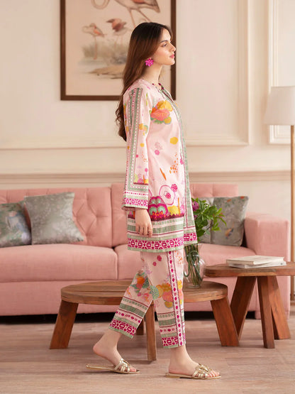 MAHNUR Digital Printed Co-Ords Set (Shirt & Trouser)