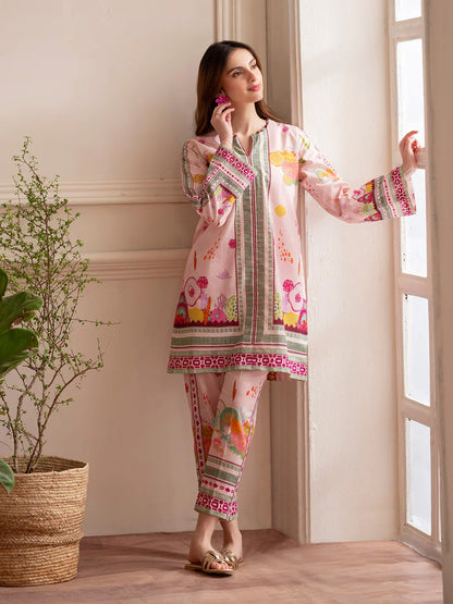MAHNUR Digital Printed Co-Ords Set (Shirt & Trouser)