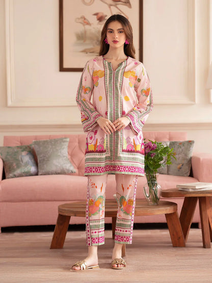 MAHNUR Digital Printed Co-Ords Set (Shirt & Trouser)