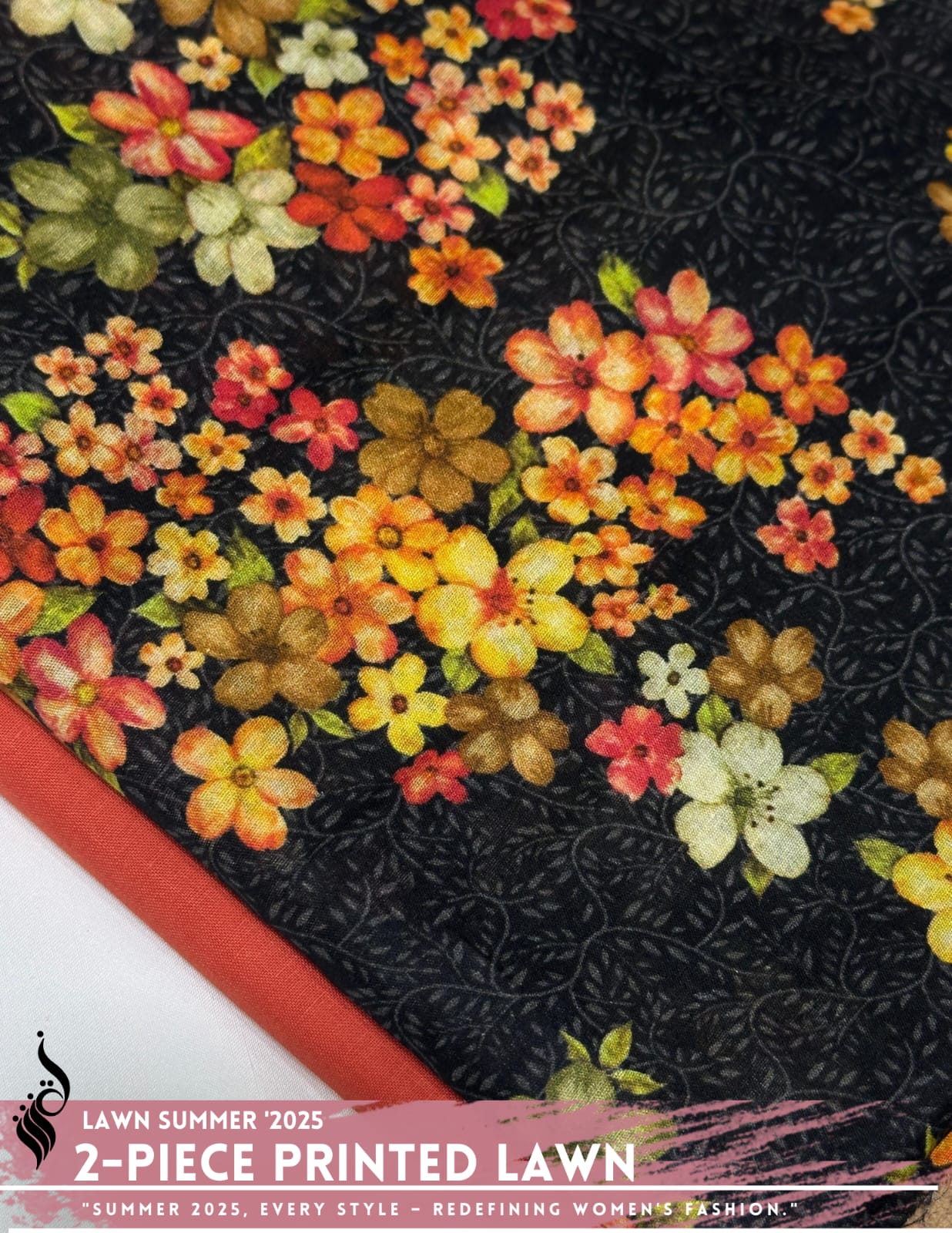 2 Piece Printed Lawn