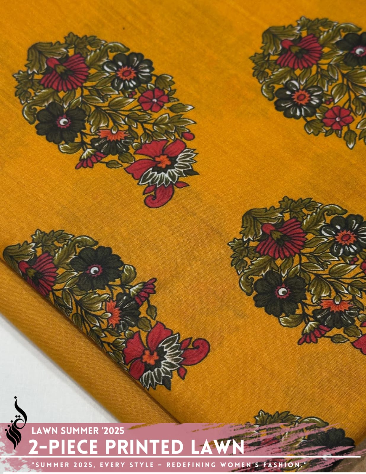 2 Piece Printed Lawn