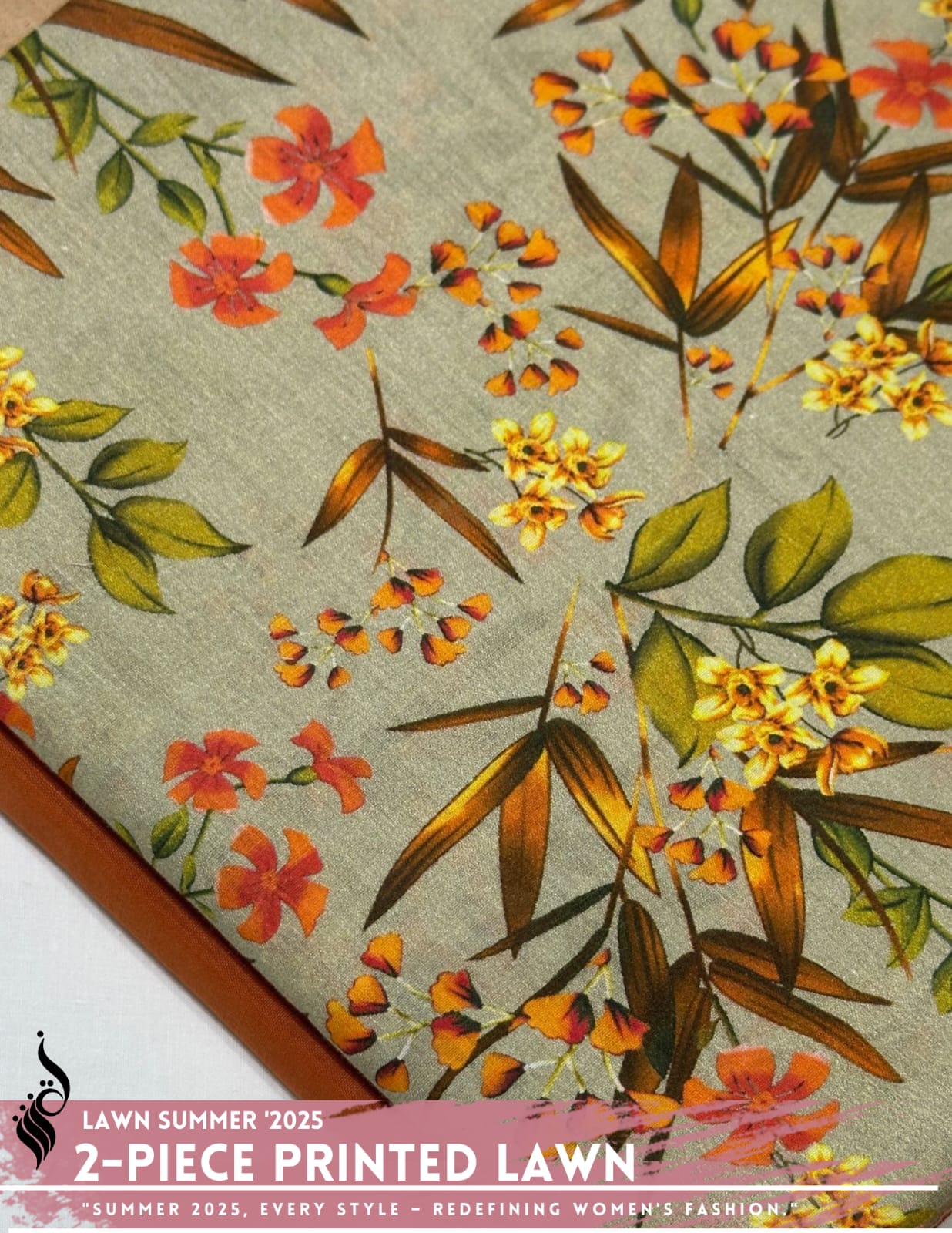 2 Piece Printed Lawn