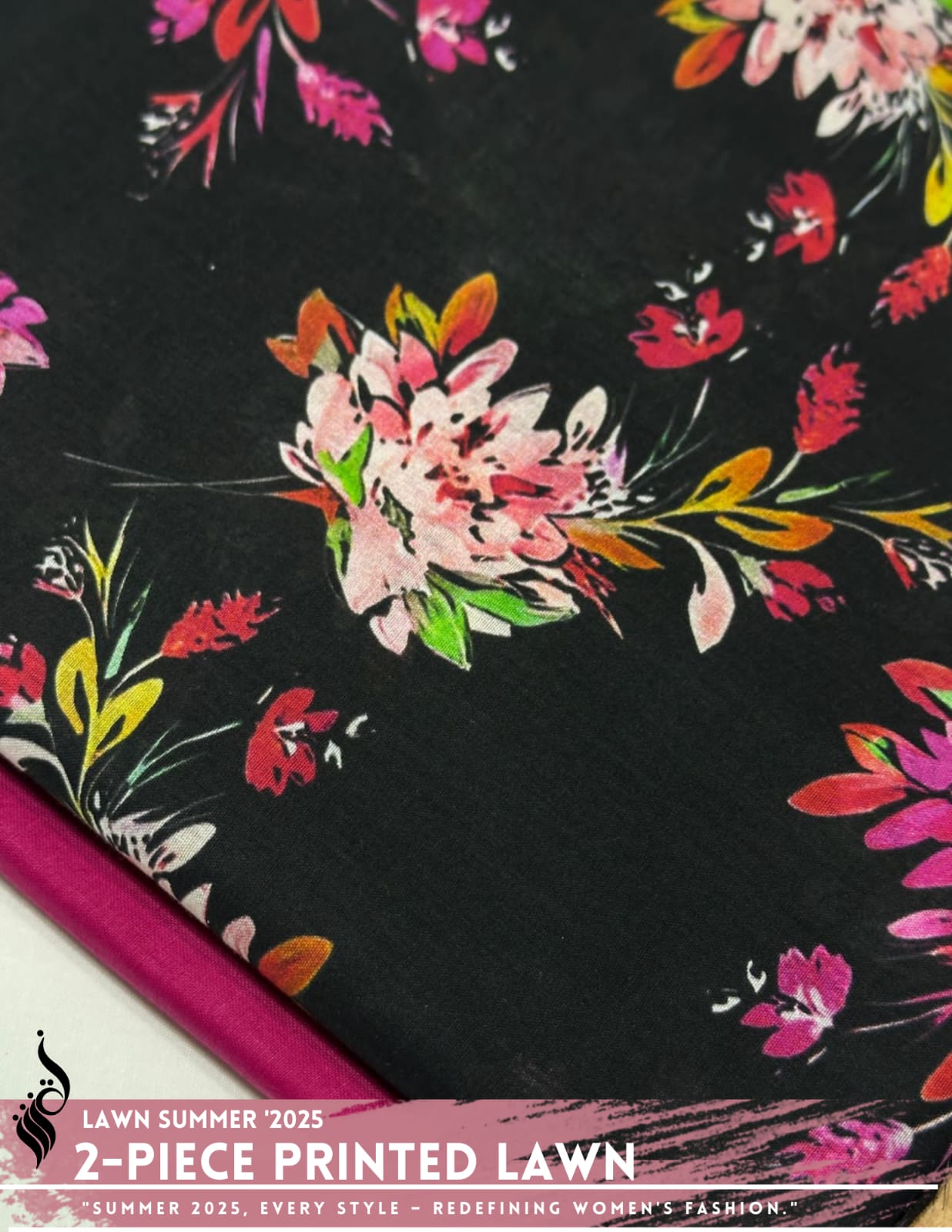 2 Piece Printed Lawn