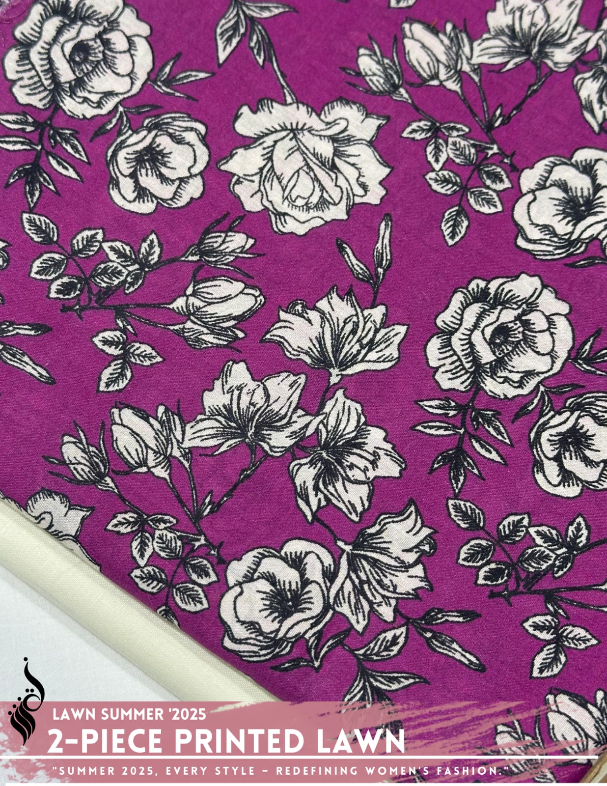 2 Piece Printed Lawn