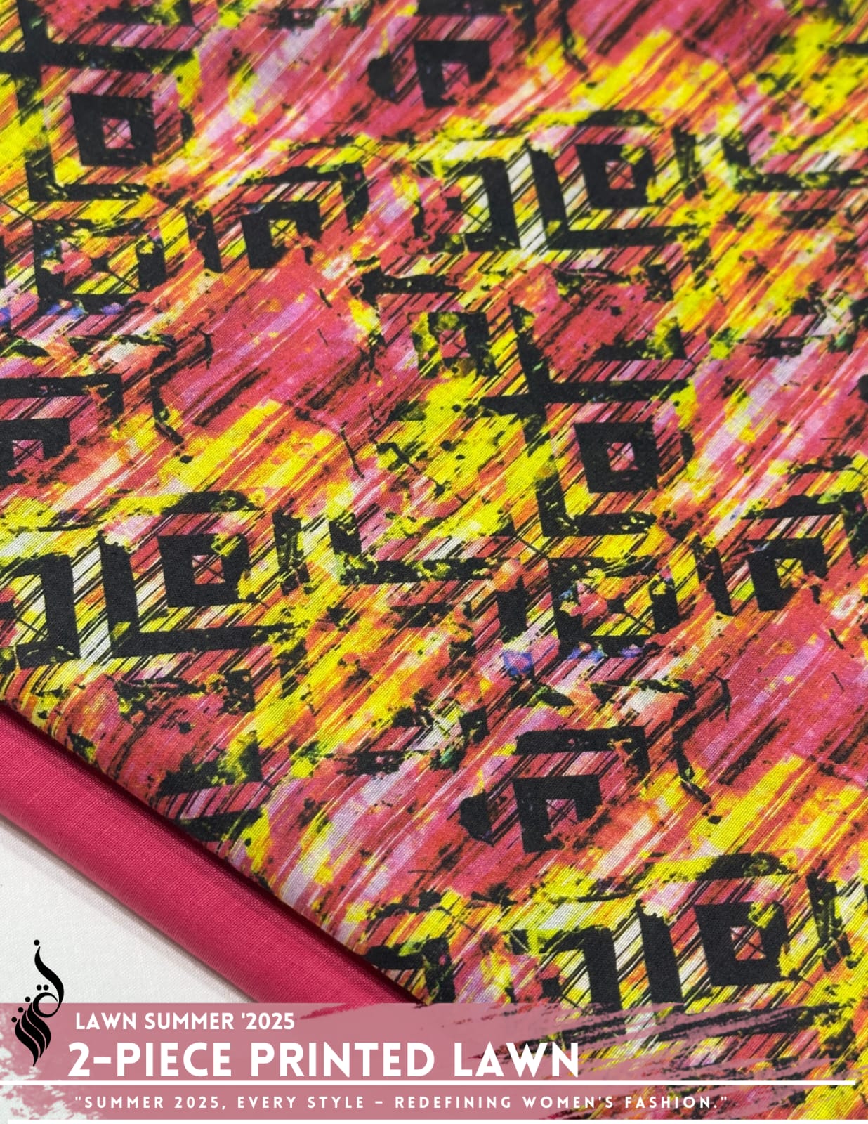 2 Piece Printed Lawn