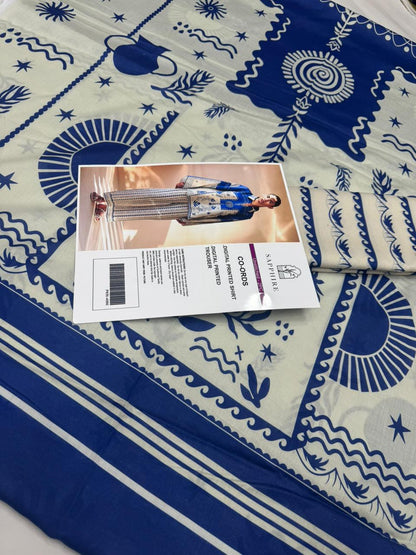 Sapphire Digital Printed Co-Ords Set (Shirt & Trouser)