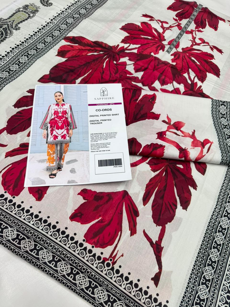 Sapphire Digital Printed Co-Ords Set (Shirt & Trouser)
