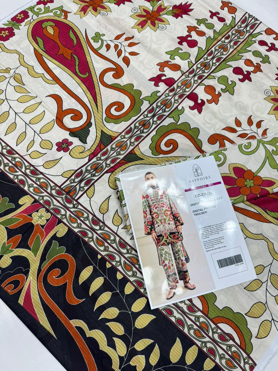 Sapphire Digital Printed Co-Ords Set (Shirt & Trouser)
