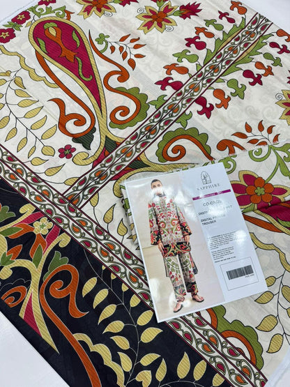 Sapphire Digital Printed Co-Ords Set (Shirt & Trouser)