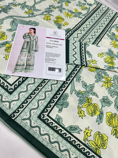 Sapphire Digital Printed Co-Ords Set (Shirt & Trouser)