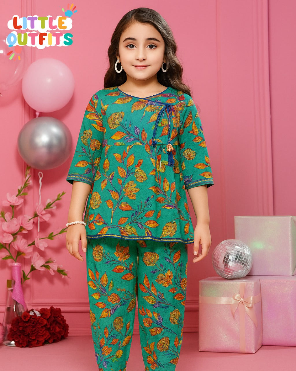 Imported Cotton 2PC Unstitched for Girls