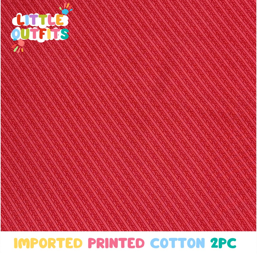 Imported Cotton 2PC Unstitched for Girls
