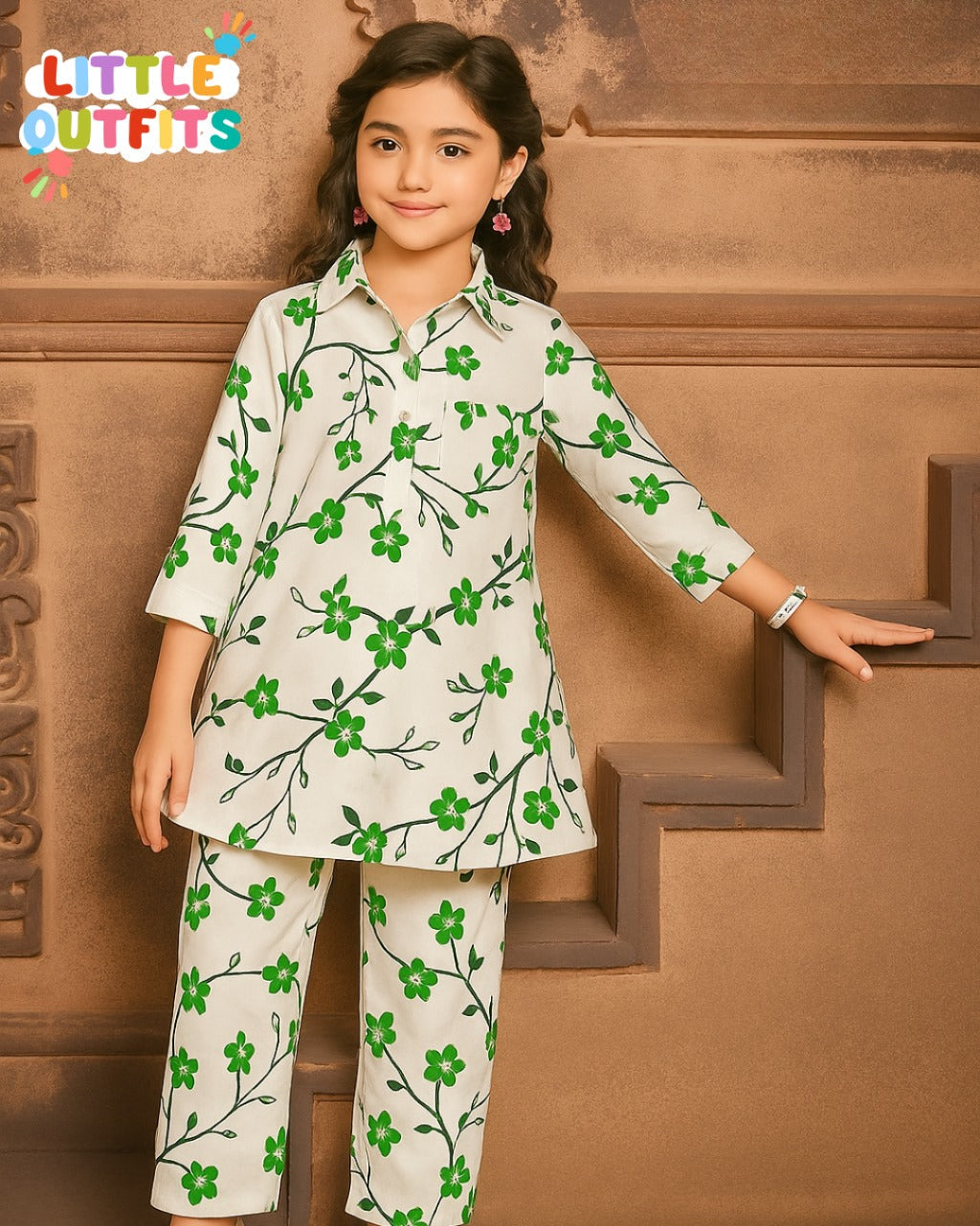 Imported Cotton 2PC Unstitched for Girls