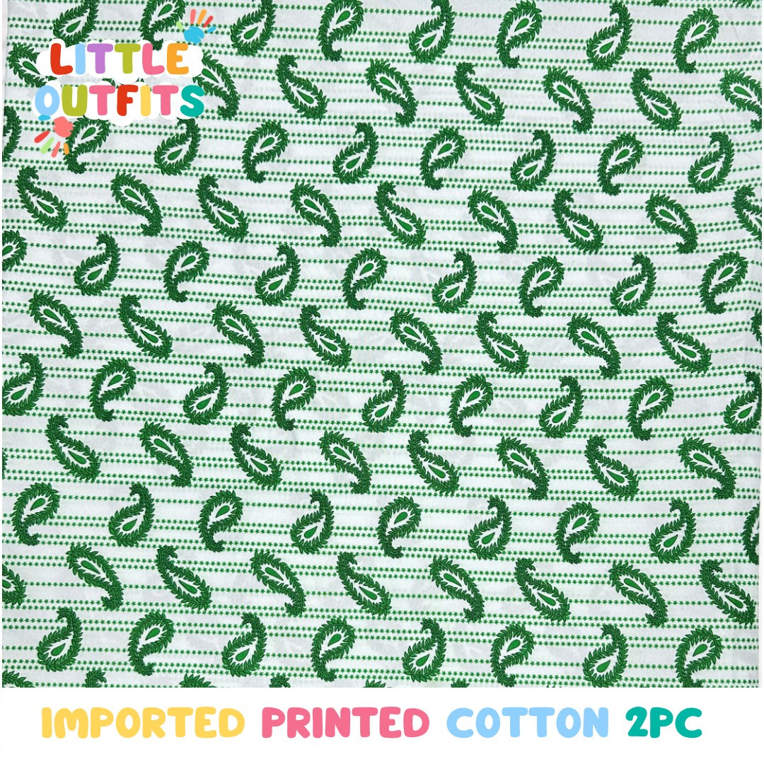 Imported Cotton 2PC Unstitched for Girls